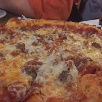 Prison Brews - 13" ish meat lovers pizza. Tasted fresh, and we got to see them make it in the wood-fired oven. - American Near Me - Jefferson City, Missouri Prison Brews - 13" ish meat lovers pizza. Tasted fresh, and we got to see them make it in the wood-fired oven. - American Near Me - Jefferson City, Missouri
