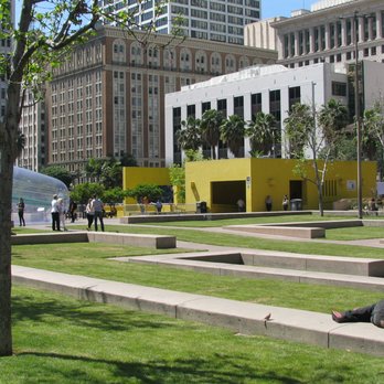Pershing Square - It's much more of a modern park with ledges and Miami VIce colors. However, DTLA needs this node, so I guess that's o.k. - Parks Near Me - Los Angeles, California Pershing Square - It's much more of a modern park with ledges and Miami VIce colors. However, DTLA needs this node, so I guess that's o.k. - Parks Near Me - Los Angeles, California