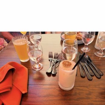 Durango Cocina & Rooftop - This is a silverware and three napkins the waiter brought  And left on the Bare outdoor table 30 min after arrival - Latin American Near Me - Rancho Cucamonga, California