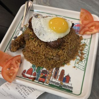 Hong Kong Cafe - #50: wagyu beef fried rice with fried egg - Hong Kong Style Cafe Near Me - Rowland Hts, California