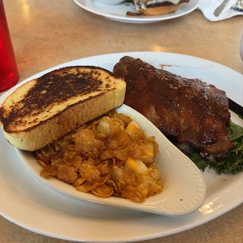 Flipside Cafe & Grill - Baby back Ribs. Okay, but nothing to write home about. Cheesy potatoes too dry too much cornflakes. - Cafes Near Me - Grafton, Wisconsin Flipside Cafe & Grill - Baby back Ribs. Okay, but nothing to write home about. Cheesy potatoes too dry too much cornflakes. - Cafes Near Me - Grafton, Wisconsin