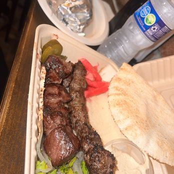 Skewer - Kofta and beef skewer - Lebanese Near Me - Los Angeles, California Skewer - Kofta and beef skewer - Lebanese Near Me - Los Angeles, California