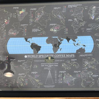 Greene's Beans Cafe - a map of the world - Coffee & Tea Near Me - Sparta, New Jersey