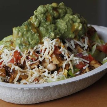Chipotle Mexican Grill - Brown Rice Bowl with light guac, and a sprinkle of cheese. Lots of veg! - Fast Food Near Me - Langley, British Columbia Chipotle Mexican Grill - Brown Rice Bowl with light guac, and a sprinkle of cheese. Lots of veg! - Fast Food Near Me - Langley, British Columbia