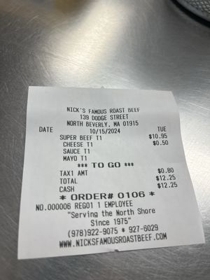 Nick's Famous Roast Beef by null
