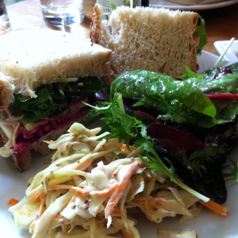 The Edinburgh Larder - Delicious goat cheese and beet sandwich - Delis Near Me - Edinburgh, EDH The Edinburgh Larder - Delicious goat cheese and beet sandwich - Delis Near Me - Edinburgh, EDH