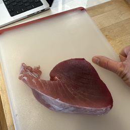 Thumb for scale.  1# on the nose.