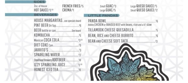 Menu photo 1 Pandita Eugene, OR