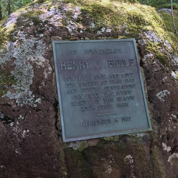Beacon Rock State Park - Plaque to commemorate Henry Biddle - Beacon Rock State Park - Parks Near Me - Stevenson, Washington