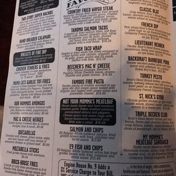 E9 Firehouse - Menu November 2018 - Breweries Near Me - Tacoma, Washington E9 Firehouse - Menu November 2018 - Breweries Near Me - Tacoma, Washington
