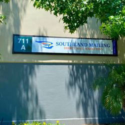 Southland Mailing - Building sign - easy to find