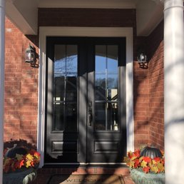 Exterior outside entrance of Patriot Door - Exterior fiberglass doors - Alpharetta, Georgia Exterior outside entrance of Patriot Door - Exterior fiberglass doors - Alpharetta, Georgia