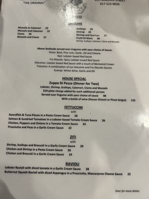 Menu photo 3 Giacomo's Ristorante - Boston Boston, MA Menu photo 3 Giacomo's Ristorante - Boston Boston, MA