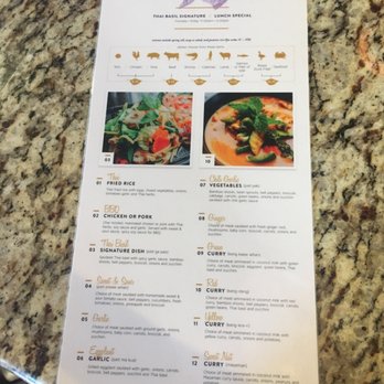 Thai Basil Signature - Lunch menu front - Thai Near Me - Phoenix, Arizona Thai Basil Signature - Lunch menu front - Thai Near Me - Phoenix, Arizona