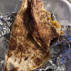 Cook Out - Burned quesadilla