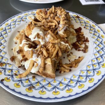 Capitol Waffle Shop - Bacon Cordon on Waffle - Waffles Near Me - Richmond, Virginia