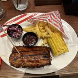 TGI Fridays - 1/2 rack of BBQ Ribs