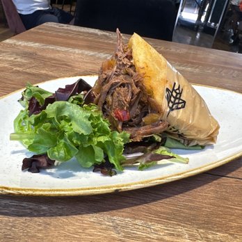 La Industria Bakery - Arepas (shredded beef) - Pancakes Near Me - Miami, Florida