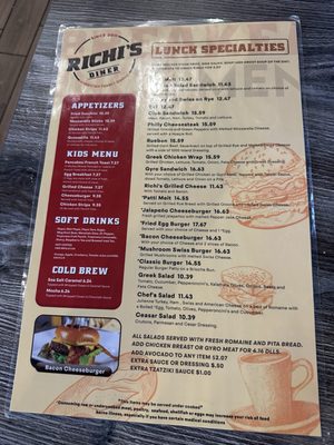 Menu photo 6 Richi’s Diner Surprise, AZ