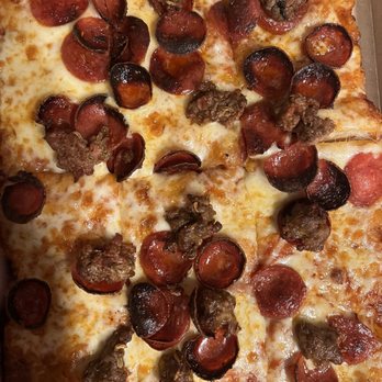 Triple Beam Pizza - Pepperoni and sausage pizza - Pizza Near Me - Glendora, California