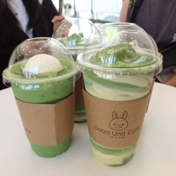 Boba Unit Cafe - Matcha brulee