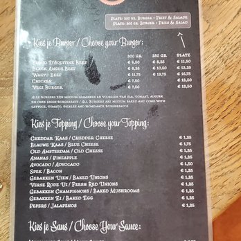 Burger Zaken - Menu - Burgers Near Me - Amsterdam, New Hampshire