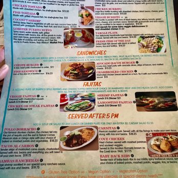 Coyote Grill - COYOTE GRILL, Laguna Beach, CA!  (1/26/2019  Menu) - Mexican Near Me - Laguna Beach, California