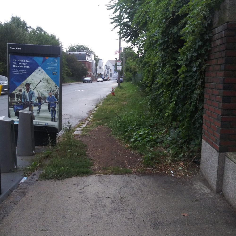 Where the sidewalk ends. Where the sidewalk ends.