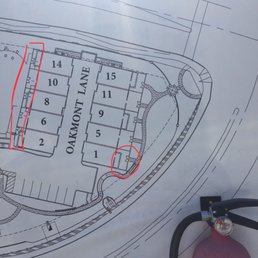 Entrance displays blueprint with gated front yards,on-site there's nothing separating one facade from another, hence no privacy