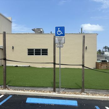 3 Sons Brewing - Grassy area outside front door they must use for outside fun! - Breweries Near Me - Dania Beach, Florida