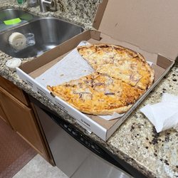 Nimarcos Pizza - Westside - Next day COLD pizza still delish! Barbecue Chicken & Buffalo Chicken!