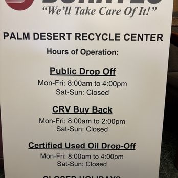 Burrtec Waste & Recycling - New hours - Recycling Center Near Me - Palm Desert, California Burrtec Waste & Recycling - New hours - Recycling Center Near Me - Palm Desert, California