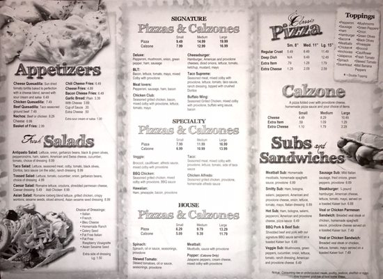 Menu photo 4 Jim's Pizza Box Huron, OH