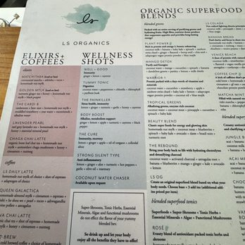 LS Organics - a menu for a coffee shop - Juice Bars & Smoothies Near Me - Tampa, Florida LS Organics - a menu for a coffee shop - Juice Bars & Smoothies Near Me - Tampa, Florida