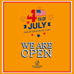 We are Open July 4th!