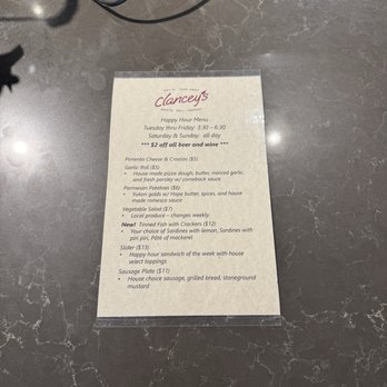 Clancey's Meats & Fish - Happy hour menu - Meat Shops Near Me - Minneapolis, Minnesota Clancey's Meats & Fish - Happy hour menu - Meat Shops Near Me - Minneapolis, Minnesota