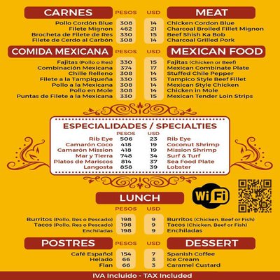 Menu photo 7 La Mission Cozumel, ROO