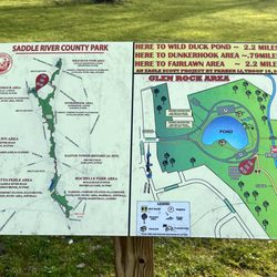 Saddle River County Park - Map of Glen Rock area