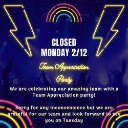 Papa's Pizza To Go - Monday 2/12/24 Closed for team appreciation party