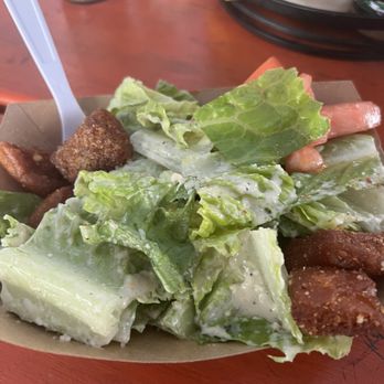 Fish Hut Grill - Caesar salad with deep fried croutons - American Near Me - Emerald Isle, North Carolina Fish Hut Grill - Caesar salad with deep fried croutons - American Near Me - Emerald Isle, North Carolina