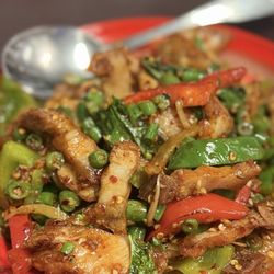 Karin Thai - Pork belly, basil
