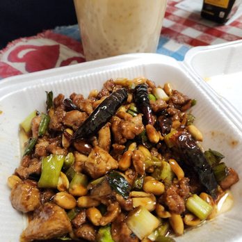 Tan Kimsu - Kung Pao Chicken(bottom) and Kim Su Hot Dessert(top) - Seafood Near Me - Westminster, California Tan Kimsu - Kung Pao Chicken(bottom) and Kim Su Hot Dessert(top) - Seafood Near Me - Westminster, California