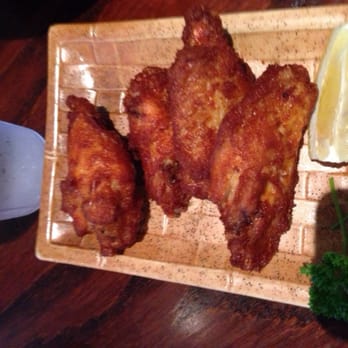Ramen Dojo - Spicy fried chicken wings- not dripping in sauce and very good and moist - Ramen Near Me - San Mateo, California Ramen Dojo - Spicy fried chicken wings- not dripping in sauce and very good and moist - Ramen Near Me - San Mateo, California