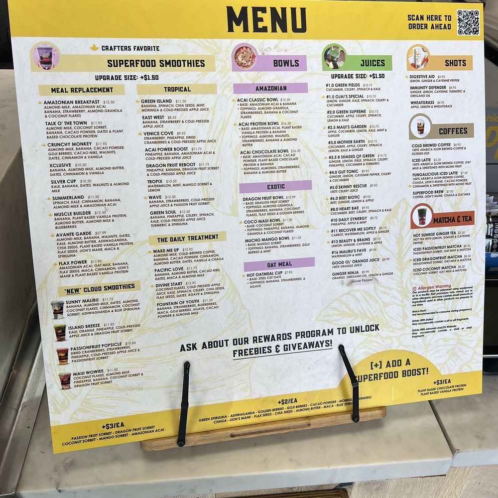 Juice Crafters - Menu - Juice Bars & Smoothies Near Me - Los Angeles, California Juice Crafters - Menu - Juice Bars & Smoothies Near Me - Los Angeles, California