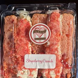 Strawberry Crunch Cake slice