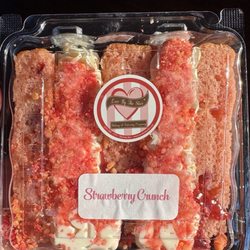 Love By The Slice - Strawberry Crunch Cake slice