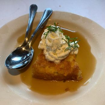 Bonefish Grill - coconut pie with rum sauce - Seafood Near Me - Newtown Square, Pennsylvania
