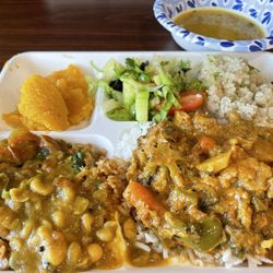Items from the lunch buffet
