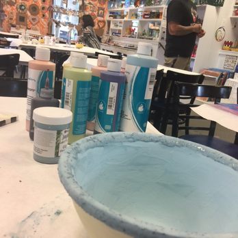 Ready Paint Fire - Creating a fun bowl at Ready Paint Fire. - Art Galleries Near Me - Breckenridge, Colorado
