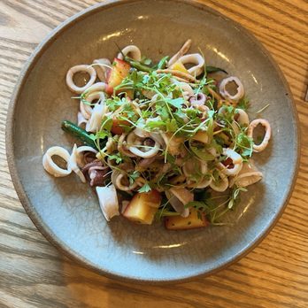 Ernest - Monterey bay squid with pole beans and peanuts - New American Near Me - San Francisco, California